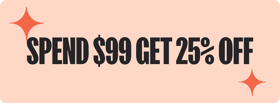 Spend USD 99 get 25% off