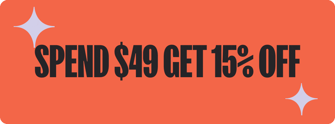 Spend USD 49 get 15% off