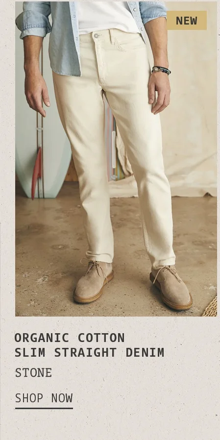 Organic Cotton Slim Straight Denim