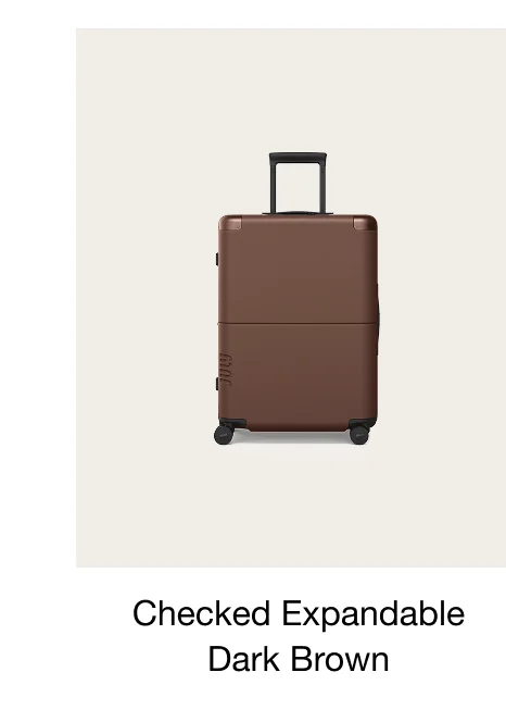 Checked Expandable Dark Brown