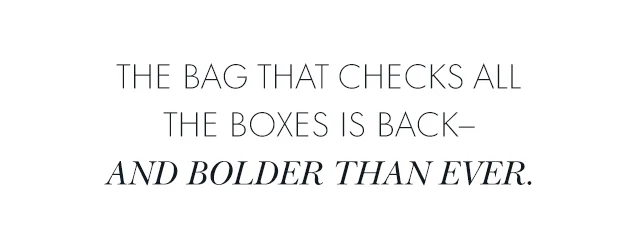 The bag that checks all the boxes is back—