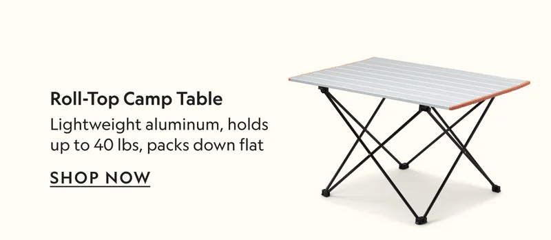 Roll-Top Camp Table