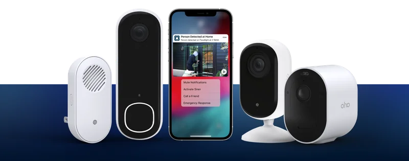 Various Arlo security products.