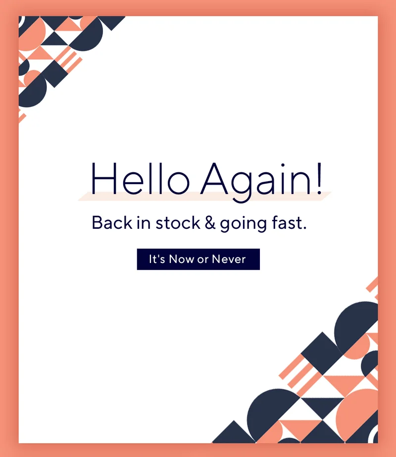 It's Back in Stock