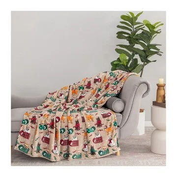 Berkshire Holiday Animal 60x70 Plush Throw