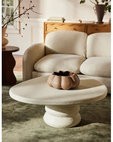 Hannu Indoor / Outdoor Round Coffee Table by Aimee Song - Ivory