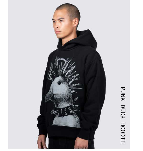 Punk Duck Hoodie (Black)