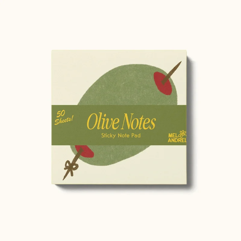 Image of Martini Olive Sticky Notes