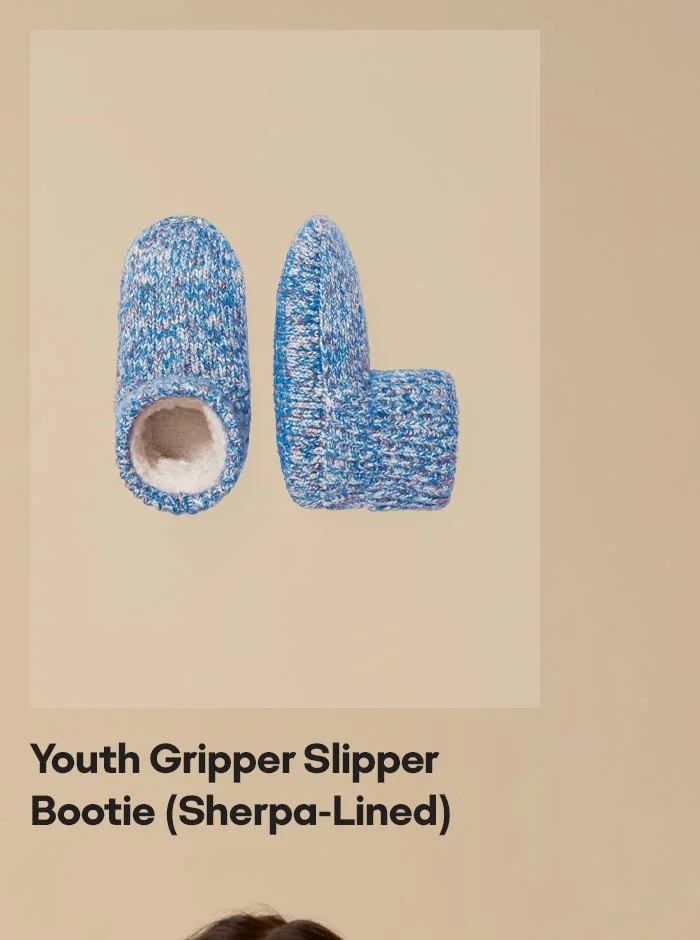 Youth Gripper Slipper Bootie (Sherpa-Lined)