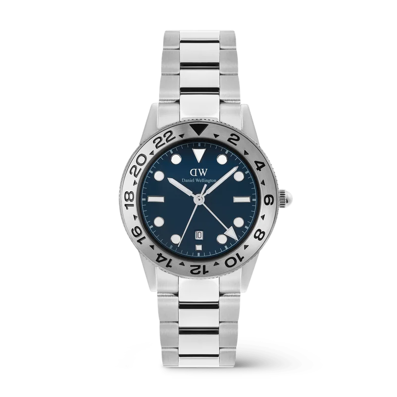 Image of Iconic GMT Link Brushed Bezel Silver
