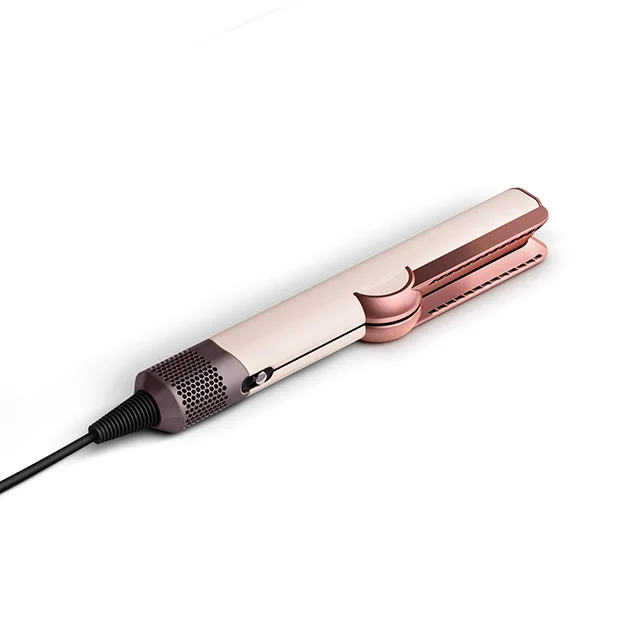 The Dyson Airstrait in Ceramic pink and rose gold