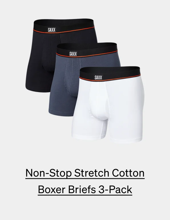 Non-Stop Stretch Cotton 3-Pack Boxer Brief
