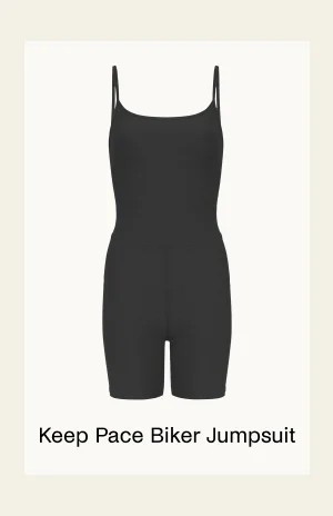 Spacedye Cross-Back Biker Jumpsuit in Darkest Night