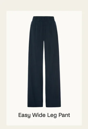 Easy Wide Leg Pant in Nocturnal Navy