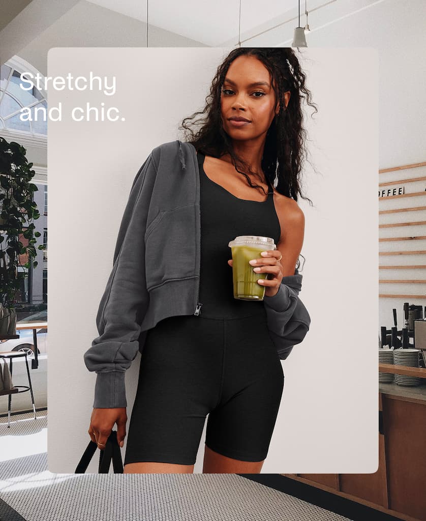 Stretchy and chic.