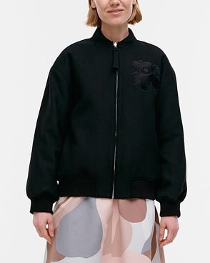Monumentti Solid Wool bomber jacket