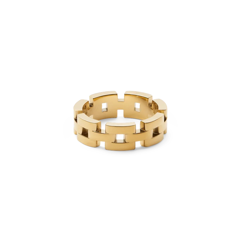 Image of 3-Link Ring Gold