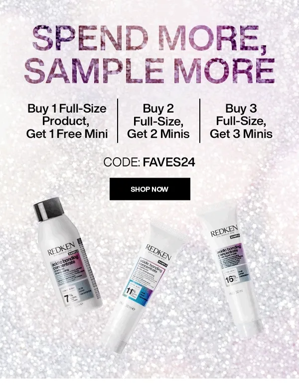 get 3 free minis with purchase