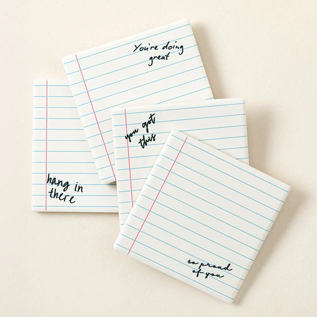 Emotional Support Coasters - Set of 4