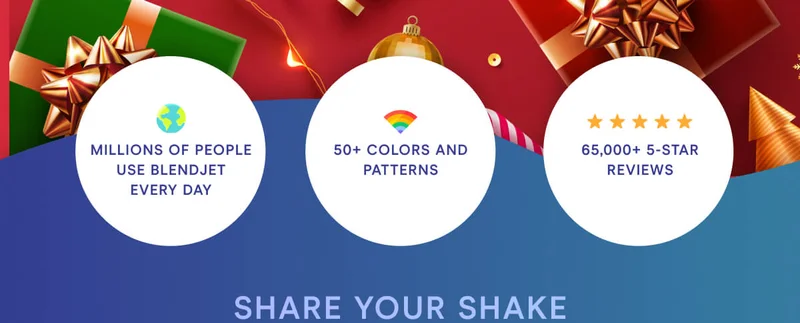 KEEP COOL Millions of people use BlendJet every day. 50+ colors and patterns. 65,000+ 5 star reviews.