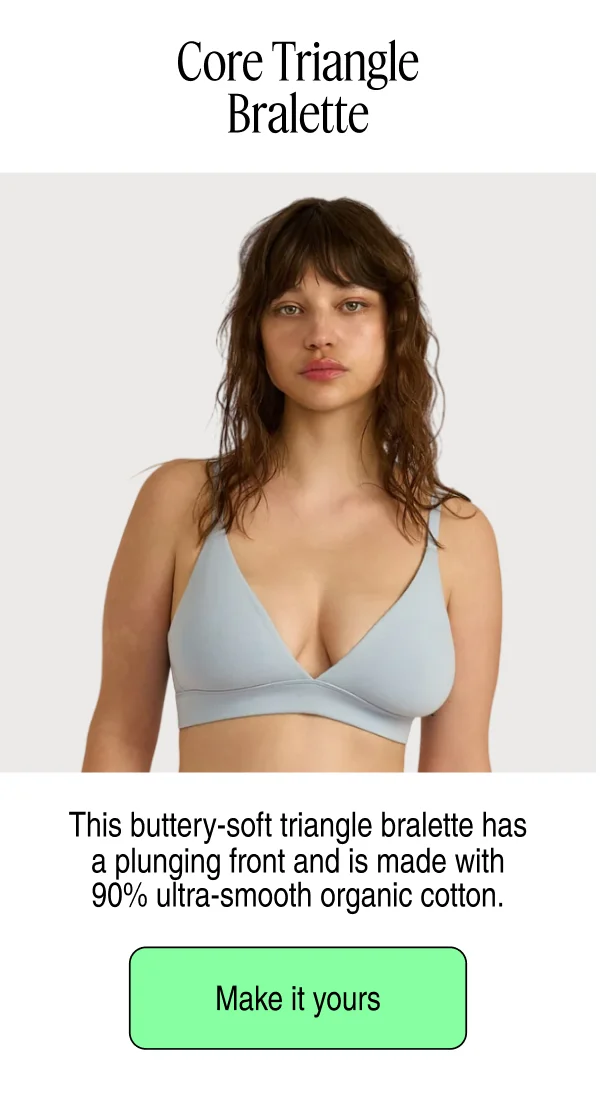 Core Triangle Bralette | Make it yours