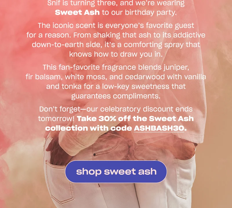 Take 30% off Sweet Ash. ↗