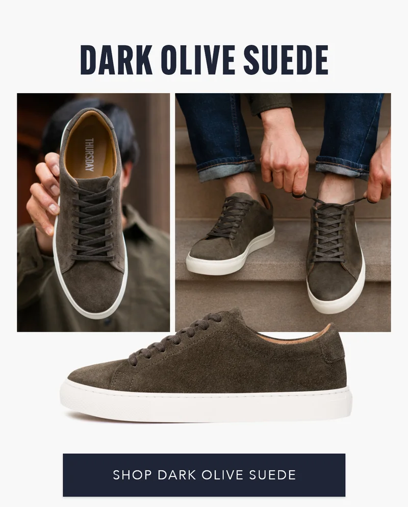 Shop Dark Olive Suede