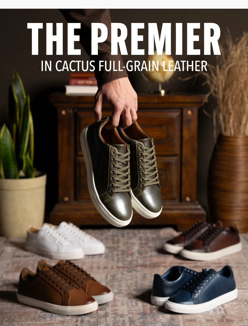 The Premier In Cactus Full-Grain Leather