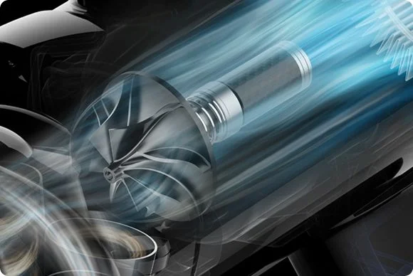 The motor inside the Dyson V10 vacuum.
