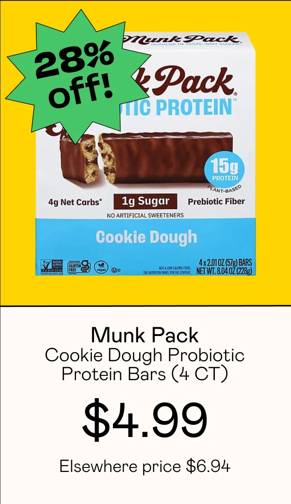 Cookie Dough Probiotic Protein Bars (4 CT)