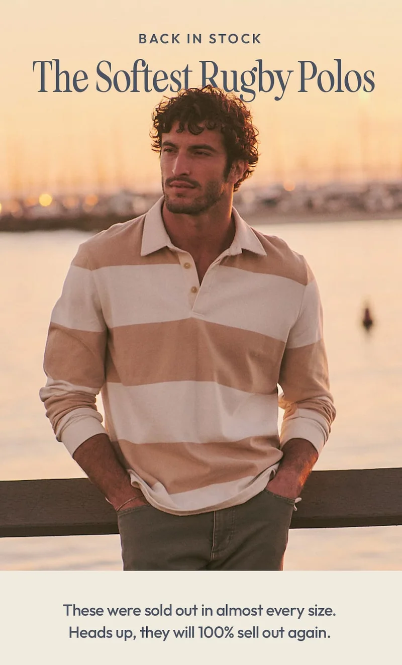 These rugby polos will sell out again