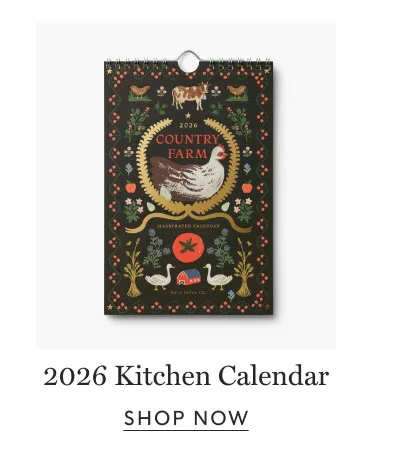 2026 Kitchen Calendar SHOP NOW