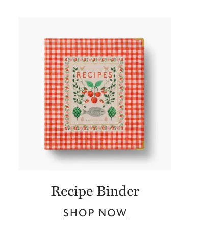 Recipe Binder SHOP NOW