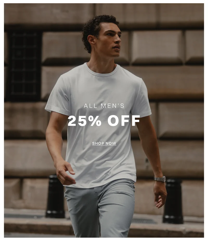 Shop Men's 25% Off