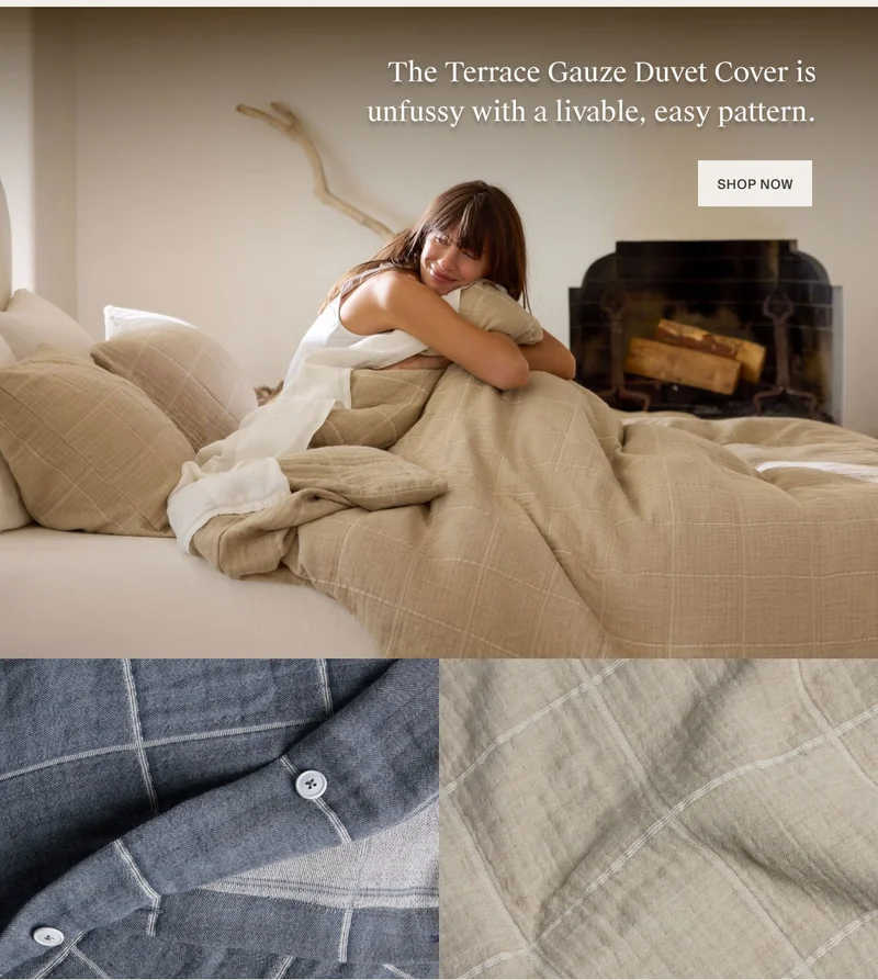 Shop Terrace Gauze Duvet Cover