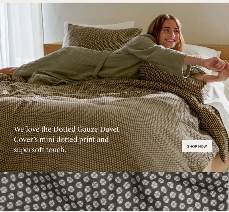 Shop Dotted Gauze Duvet Cover