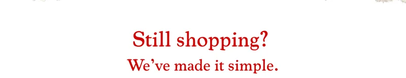 Still Shopping?