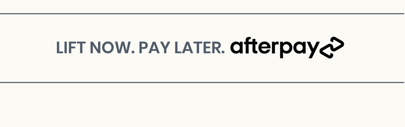 Lift now. Pay later. afterpay