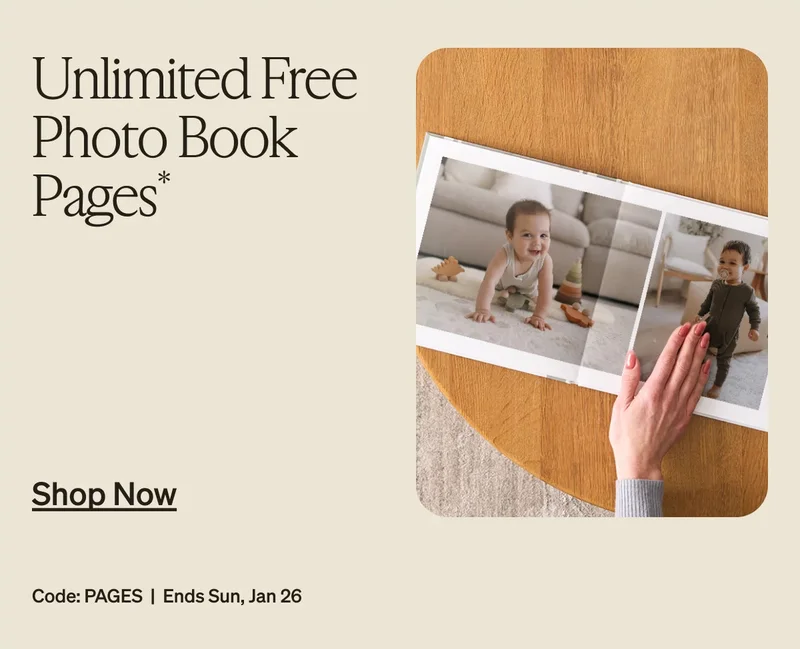Prints for Pennies, Unlimited Free Photo Book Pages + Up to 40% Off Almost Everything