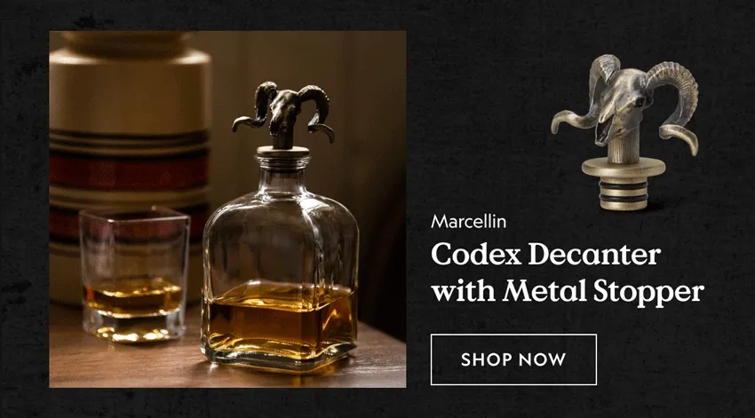 Codex Decanter with Metal Stopper