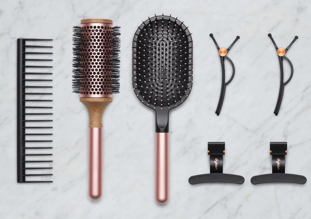 Various Dyson hair care accessories