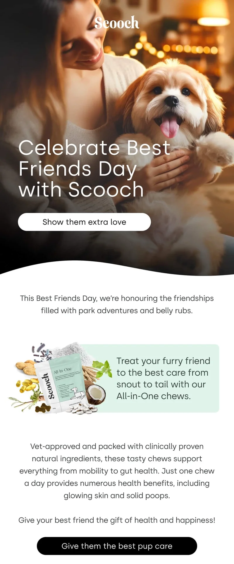 Celebrate best friend's day with Scooch - Show them extra love