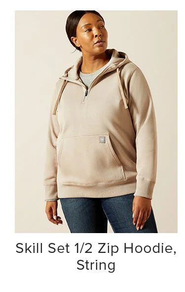 Skill Set 1/2 Zip Hoodie, String