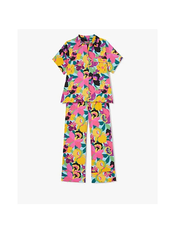 Orchid Bloom Cropped Pj Set