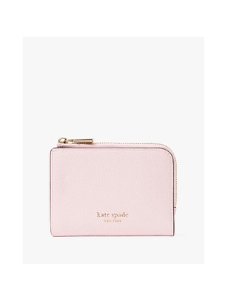 Ava Colorblocked Pebbled Leather Zip Bifold Wallet