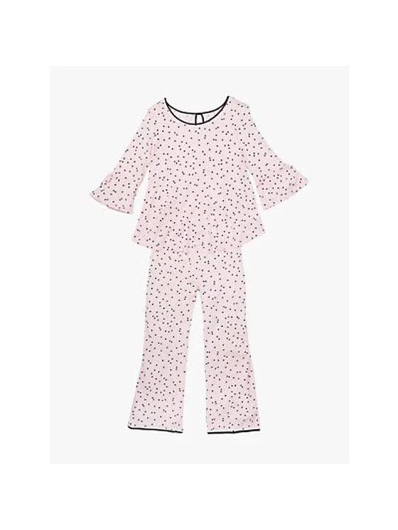Pink Dot Long Pj Set