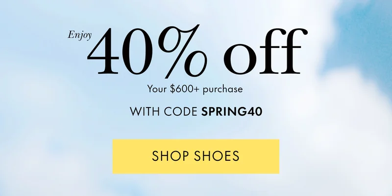 Enjoy 40% off Your $600+ purchase With Code discount code