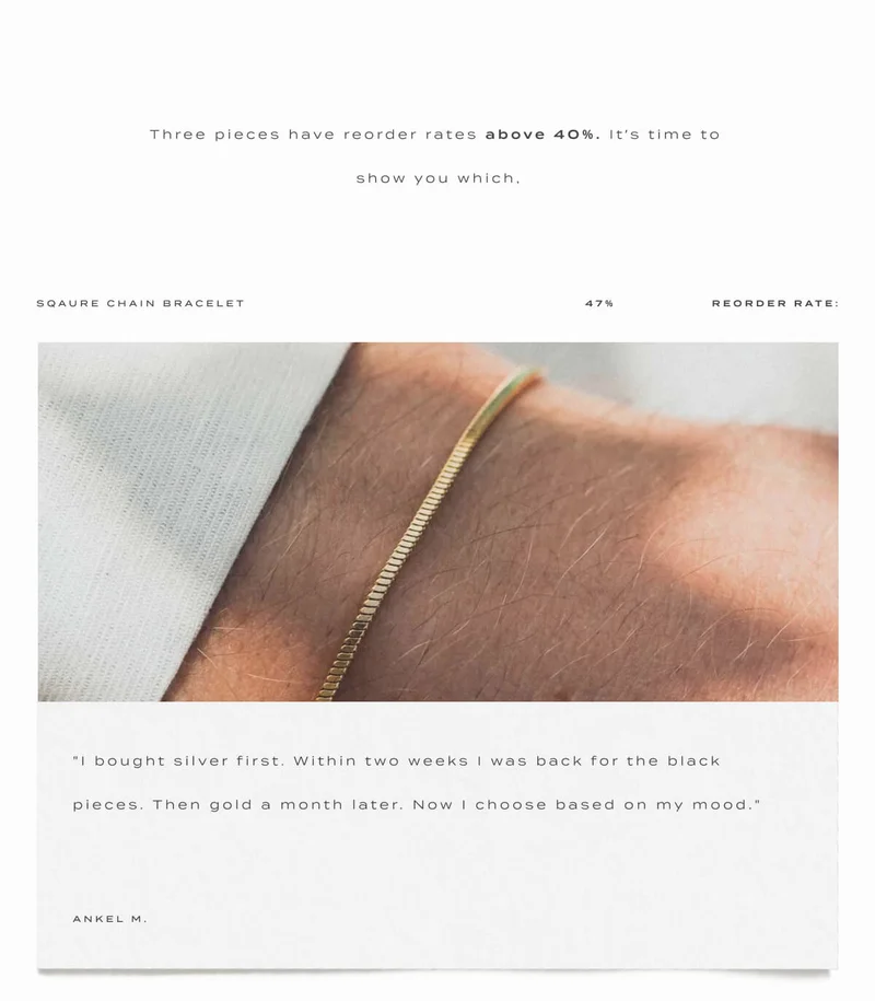 Square Chain Bracelet