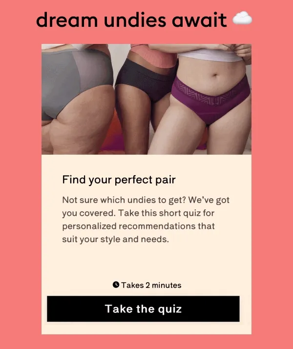 dream undies await