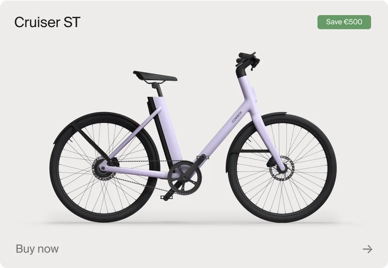 A photograph render of a Cruiser ST in Lavender